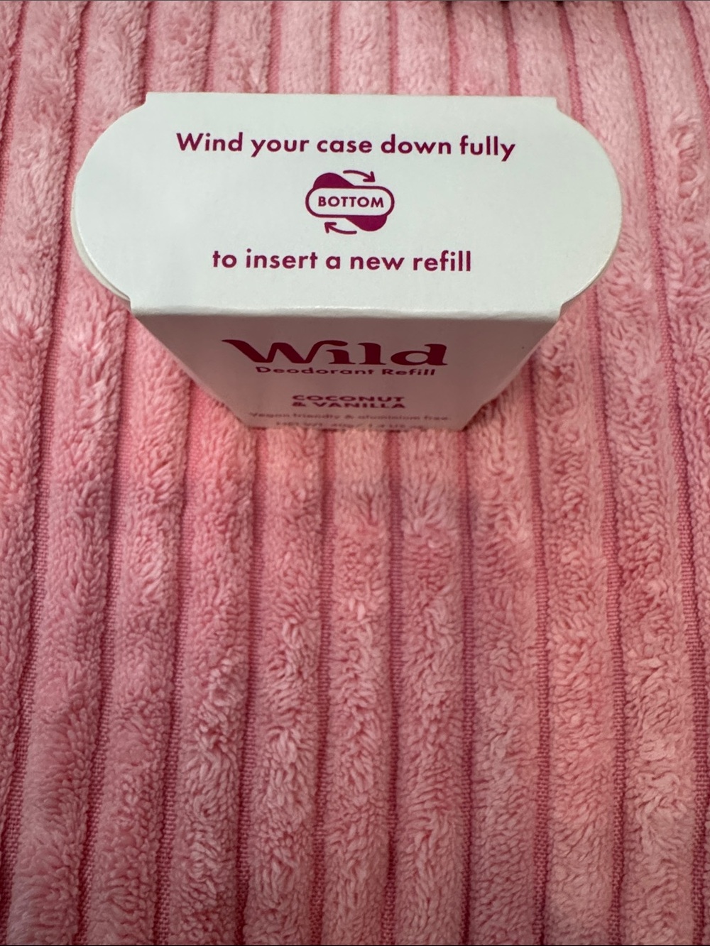 Set of 3 WILD Deodorant Refills Coconut and Vanilla NWT - Picture 2 of 3